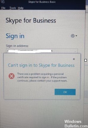 skype for business mac problem verifying the certificate from the server